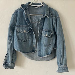 Zara Crop Denim Jacket